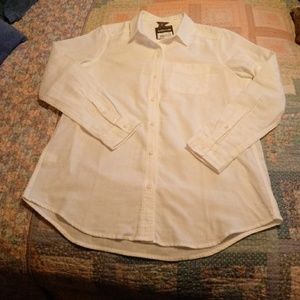 Classic white button down Eddie Bauer NWT